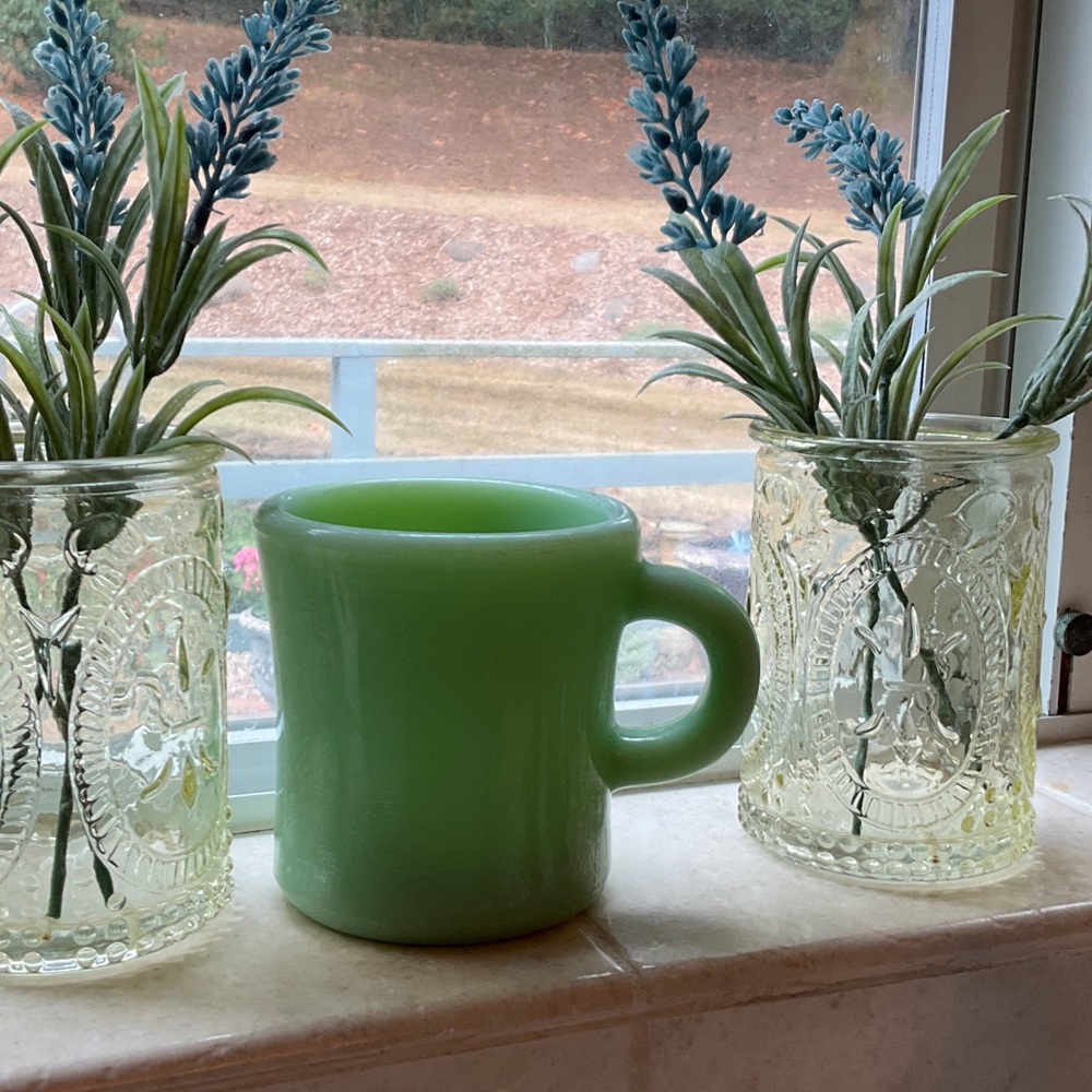 Vintage Fire King Jadite Mug